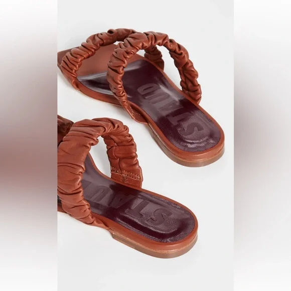 STAUD Maya Ruched Sandals - Picture 3 of 11